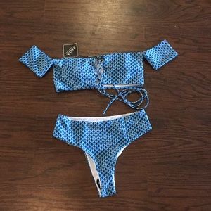 Zaful High Waisted Bikini with Sleeves
